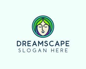 Woman Spa Relaxation logo design