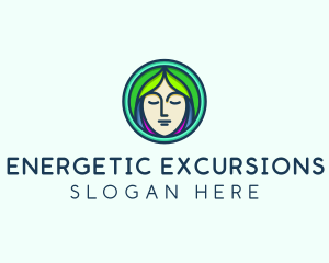 Woman Spa Relaxation logo design