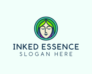 Woman Spa Relaxation logo design