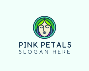 Woman Spa Relaxation logo design