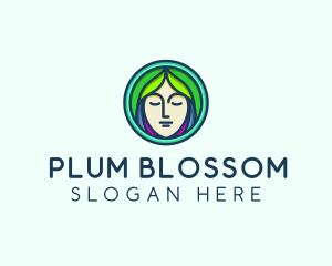 Woman Spa Relaxation logo design