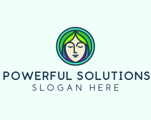 Woman Spa Relaxation logo design