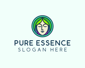 Woman Spa Relaxation logo design