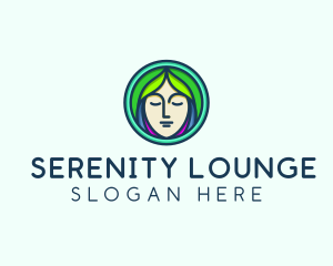 Woman Spa Relaxation logo design