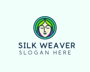 Woman Spa Relaxation logo design