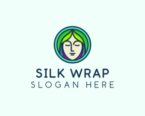 Woman Spa Relaxation logo design