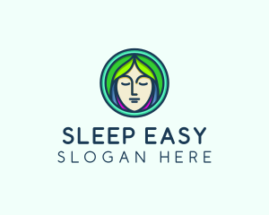 Woman Spa Relaxation logo design