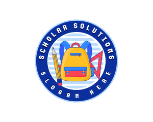 Kiddie School Backpack logo design