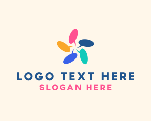 Multicolor Chat Bubble  logo