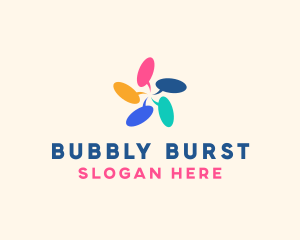 Multicolor Chat Bubble  logo design