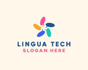 Multicolor Chat Bubble  logo