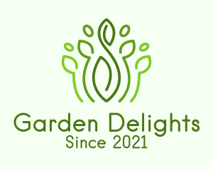 Herb Garden Plant logo design