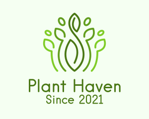 Herb Garden Plant logo design