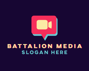 Media Video Camera Chat  logo design