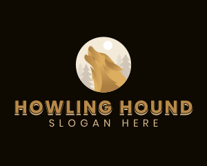 Howling Moon Wolf logo