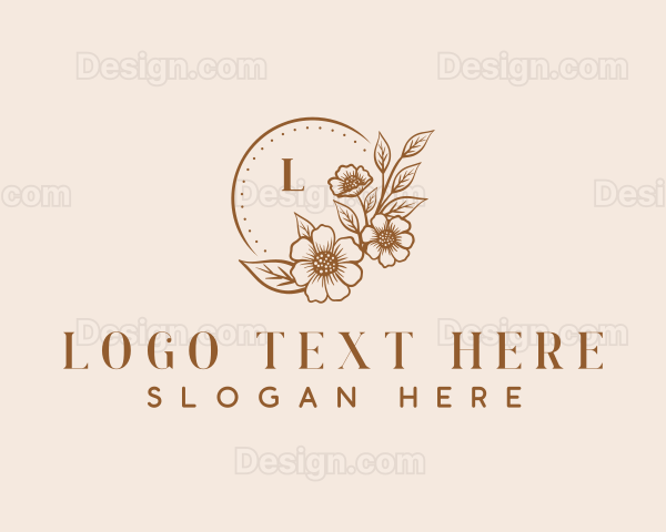 Nature  Floral Wedding Logo