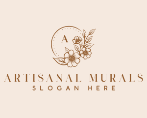 Nature  Floral Wedding logo design