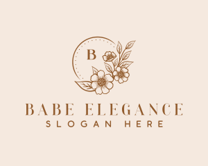 Nature  Floral Wedding logo design