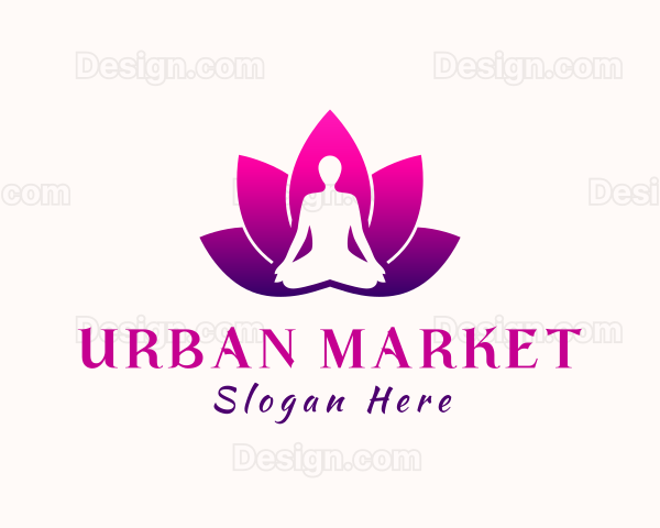 Lotus Flower Yoga Logo