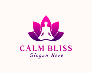 Lotus Flower Yoga logo design