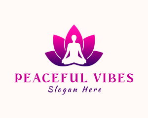 Lotus Flower Yoga logo design