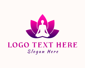 Medical - Lotus Flower Yoga logo design