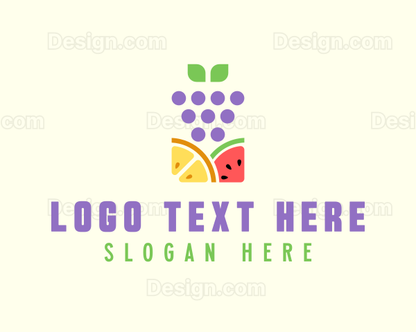 Organic Fruit Produce Logo