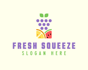 Organic Fruit Produce logo design