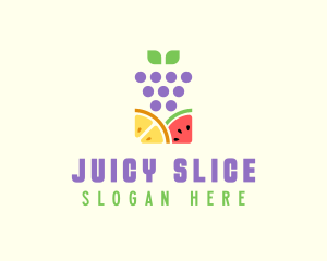 Organic Fruit Produce logo design