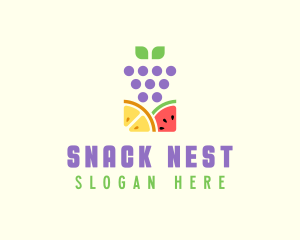 Organic Fruit Produce logo design