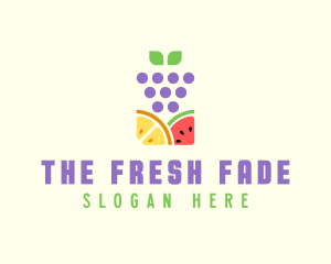 Organic Fruit Produce logo design