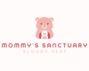 Mommy Baby Bear logo design