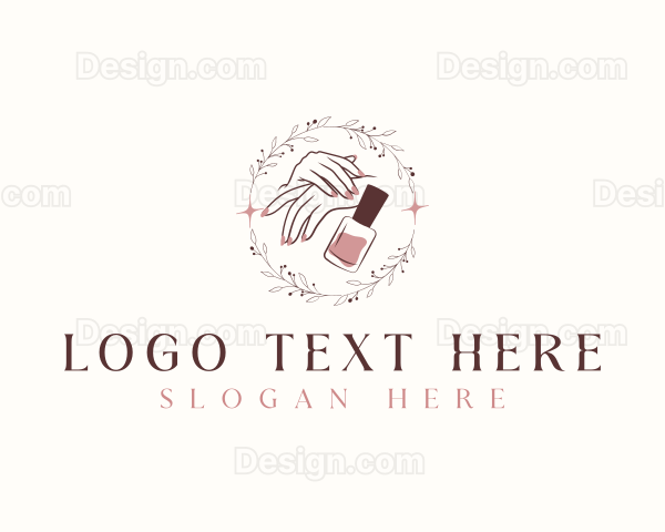 Nail Polish Manicure Logo