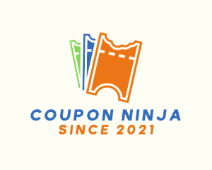 Coupon Ticket Raffle logo design