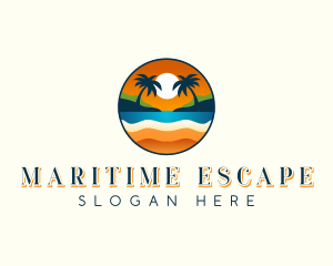 Sunset Beach Resort logo design