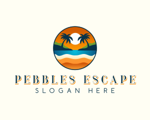 Sunset Beach Resort logo design