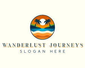 Sunset Beach Resort logo design