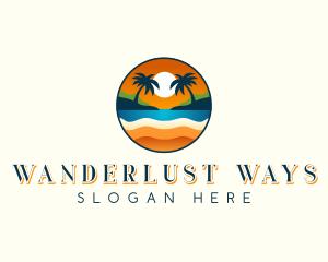 Sunset Beach Resort logo design