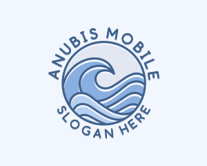 Coastal Ocean Waves logo design