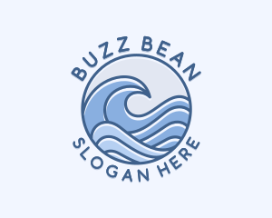 Coastal Ocean Waves logo design