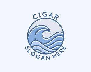 Coastal Ocean Waves logo design