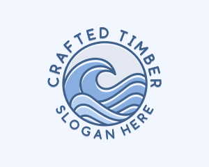 Coastal Ocean Waves logo design