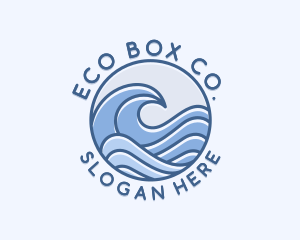 Coastal Ocean Waves logo design