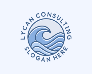 Coastal Ocean Waves logo design