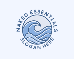 Coastal Ocean Waves logo design