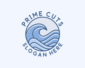 Coastal Ocean Waves logo design