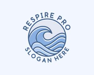 Coastal Ocean Waves logo design