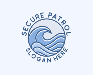 Coastal Ocean Waves logo design