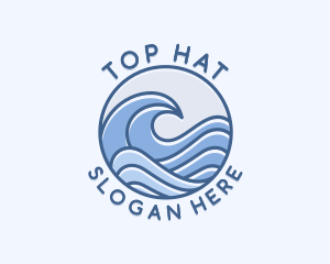 Coastal Ocean Waves logo design