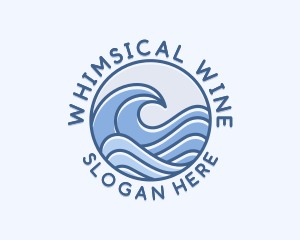 Coastal Ocean Waves logo design